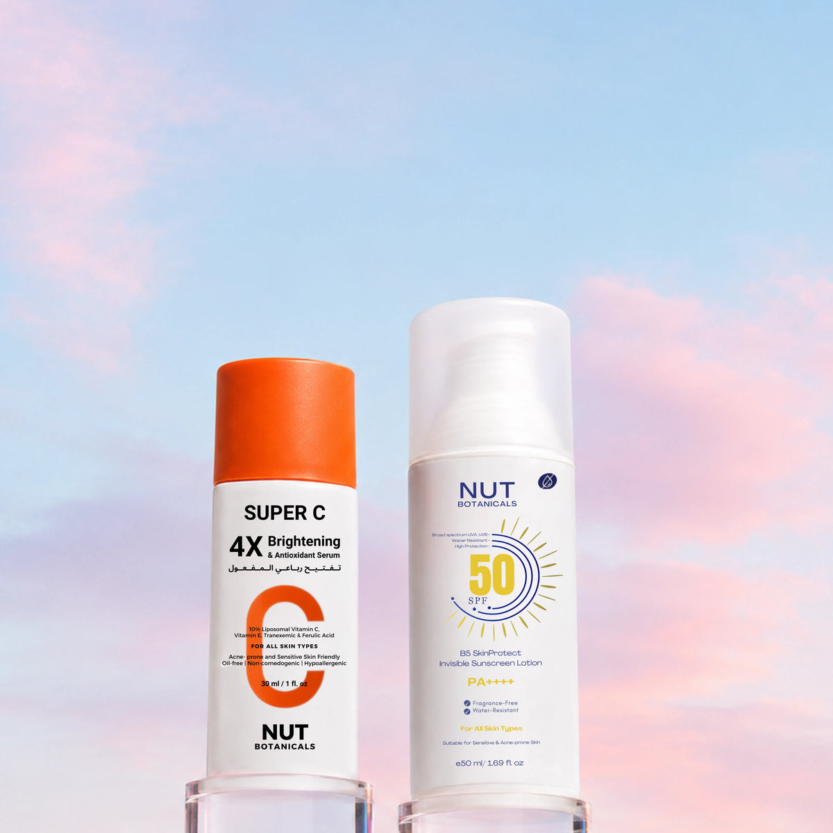 Sun Protection Routine  for Combination to Oily Skin